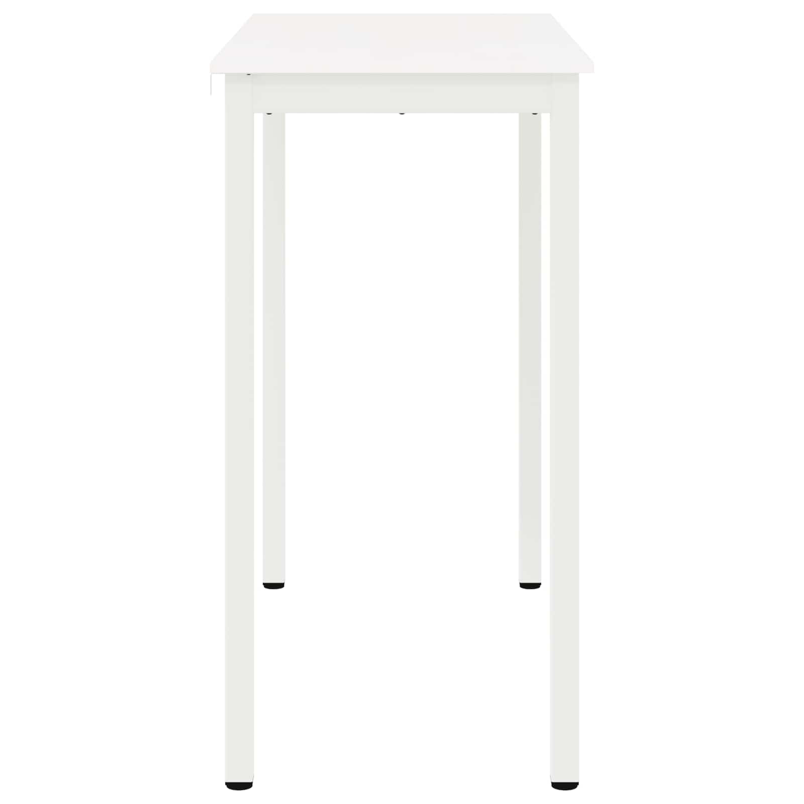 Bar Table White 110 x 55 x 105 cm Solid Pine Wood