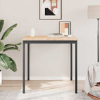 Bar Table Natural 110 x 110 x 105 cm Solid Pine Wood