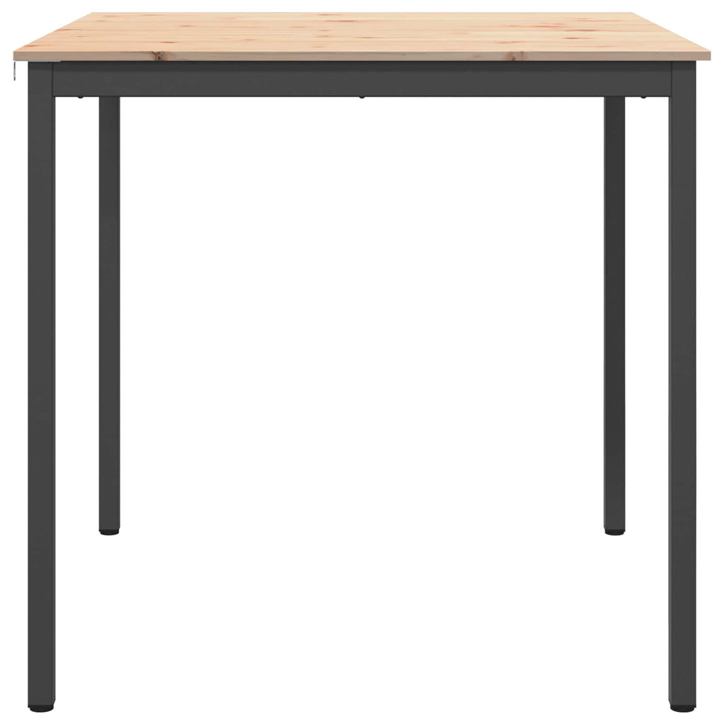 Bar Table Natural 110 x 110 x 105 cm Solid Pine Wood