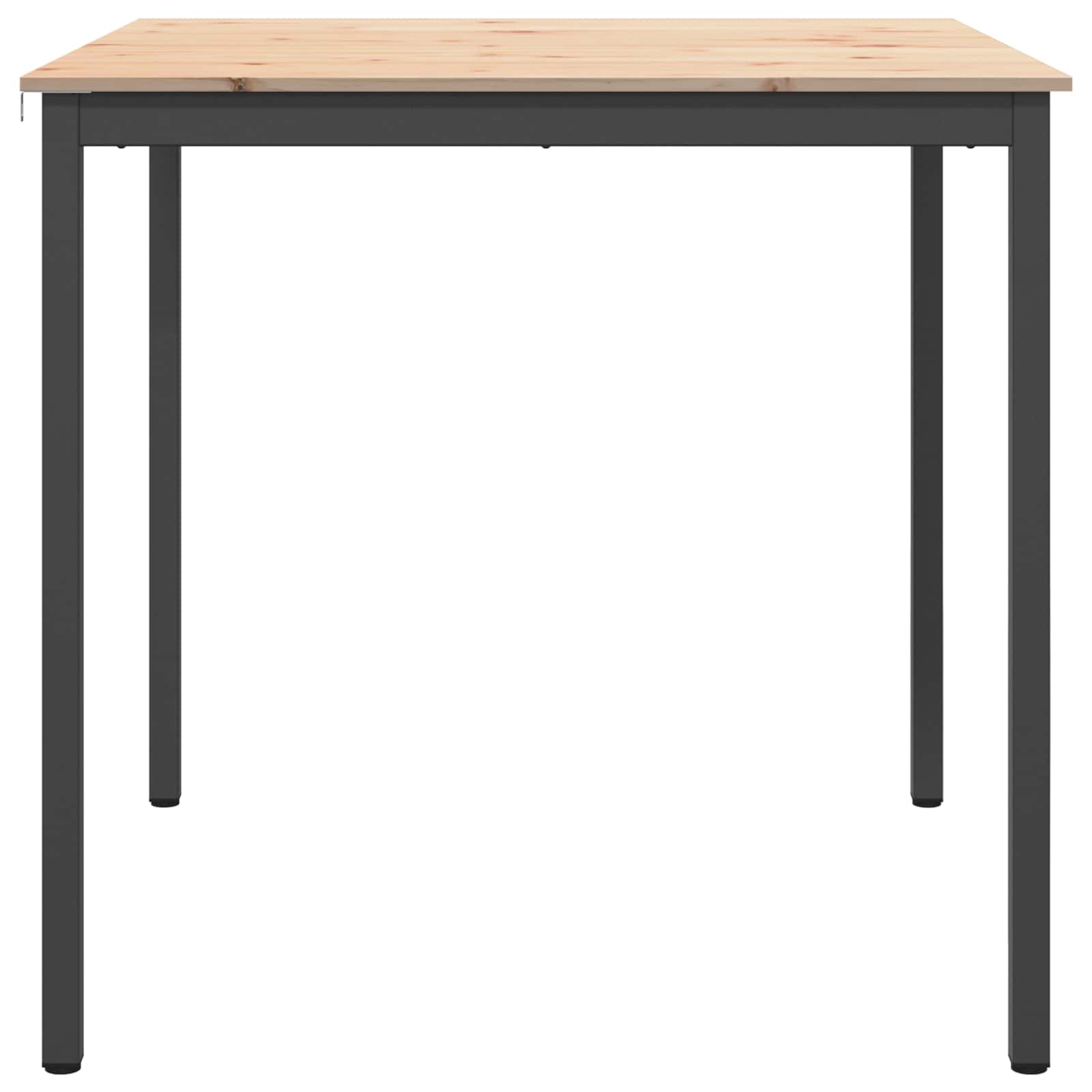 Bar Table Natural 110 x 110 x 105 cm Solid Pine Wood