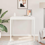 Bar Table White 110 x 110 x 105 cm Solid Pine Wood