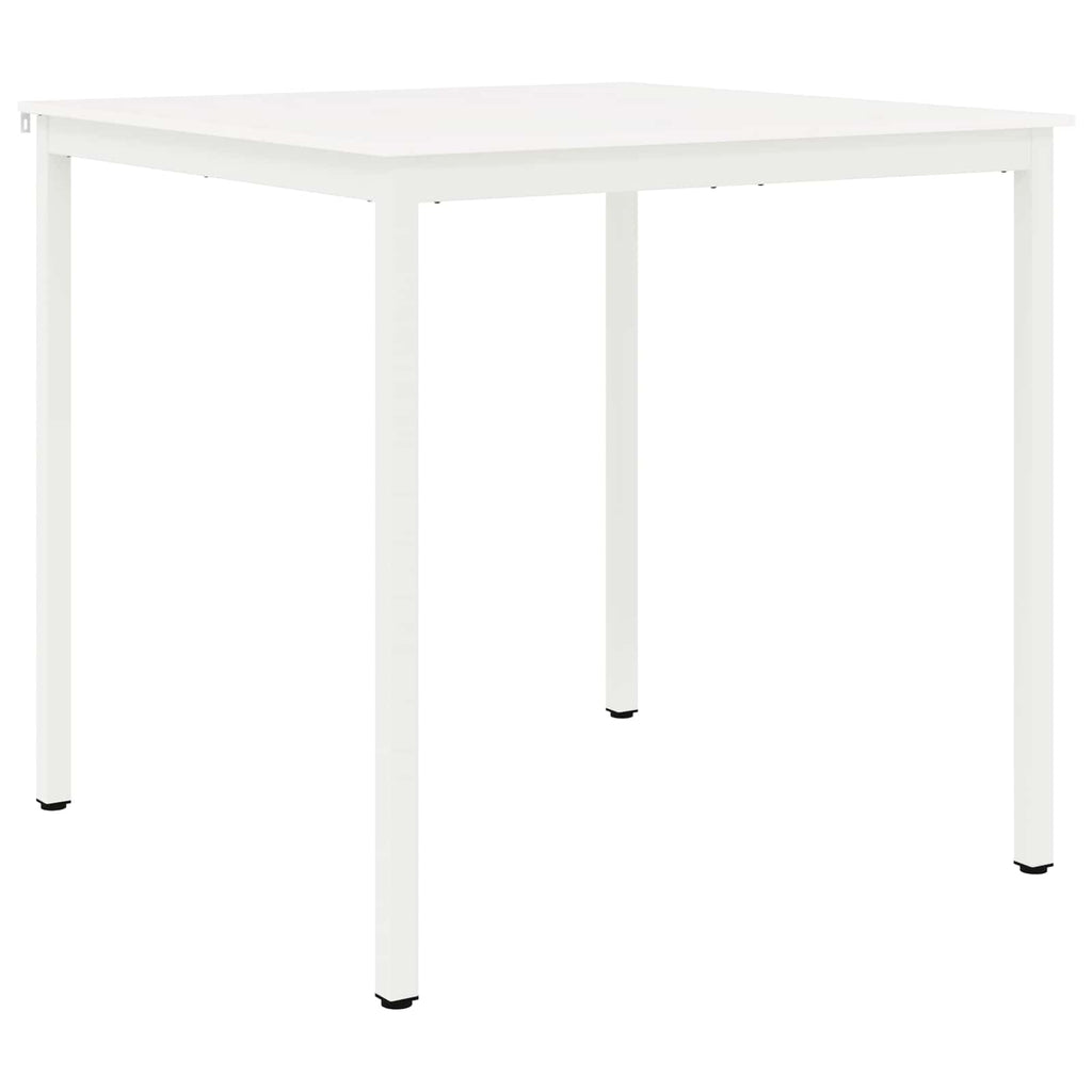 Bar Table White 110 x 110 x 105 cm Solid Pine Wood