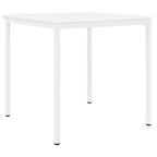 Bar Table White 110 x 110 x 105 cm Solid Pine Wood