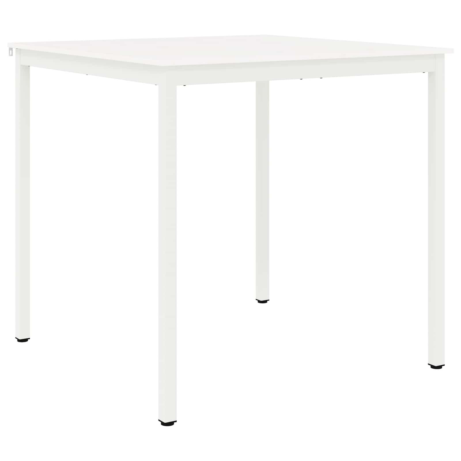 Bar Table White 110 x 110 x 105 cm Solid Pine Wood