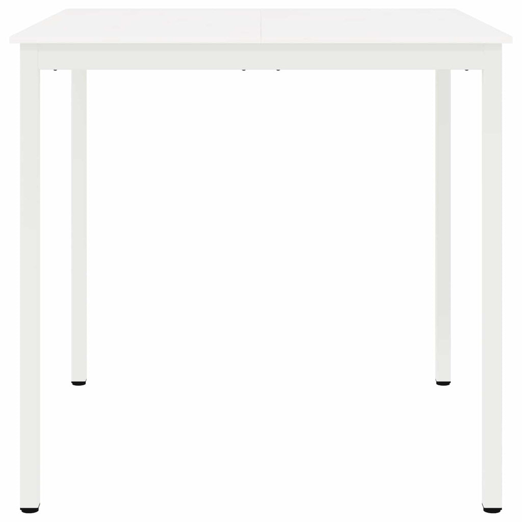 Bar Table White 110 x 110 x 105 cm Solid Pine Wood