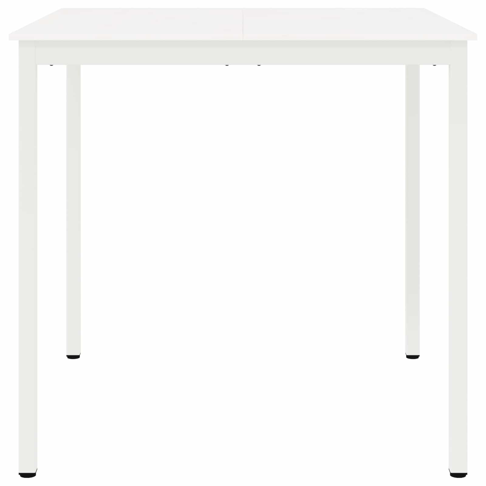 Bar Table White 110 x 110 x 105 cm Solid Pine Wood