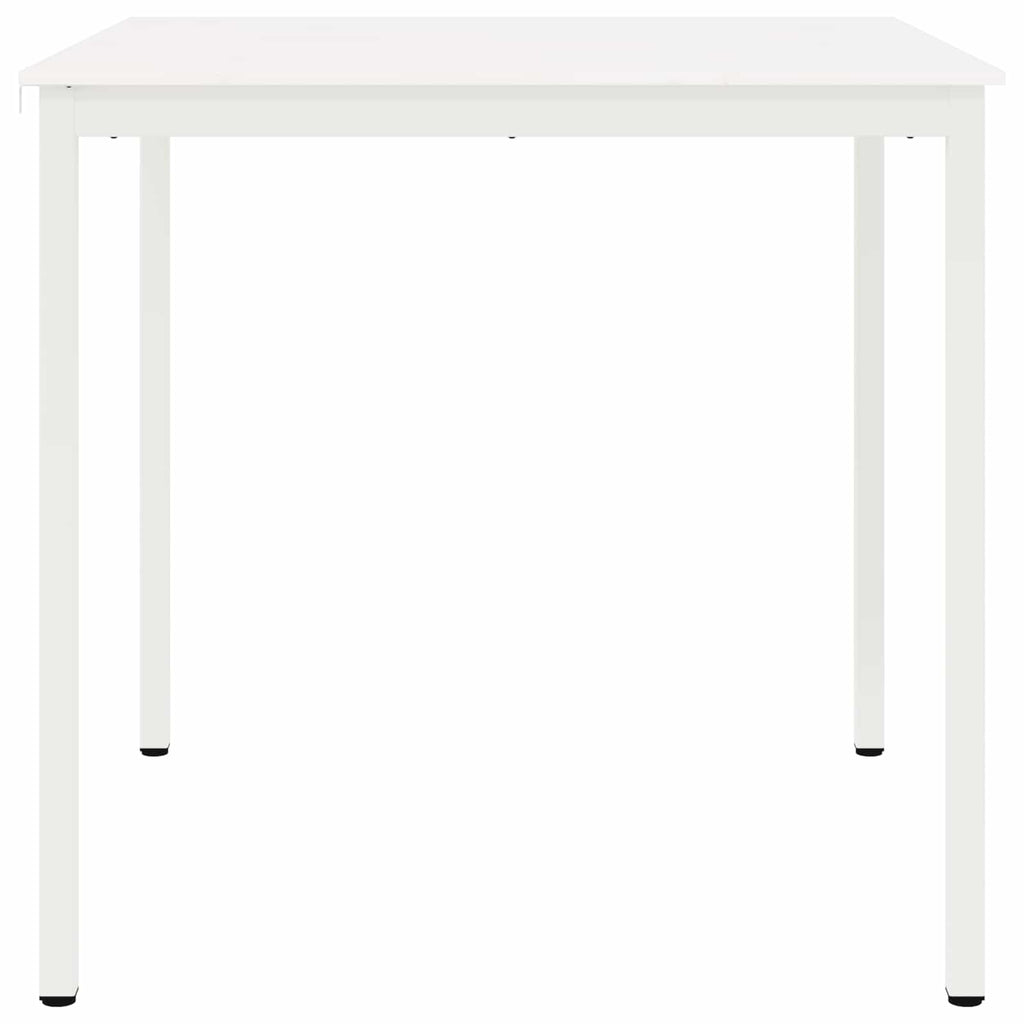 Bar Table White 110 x 110 x 105 cm Solid Pine Wood