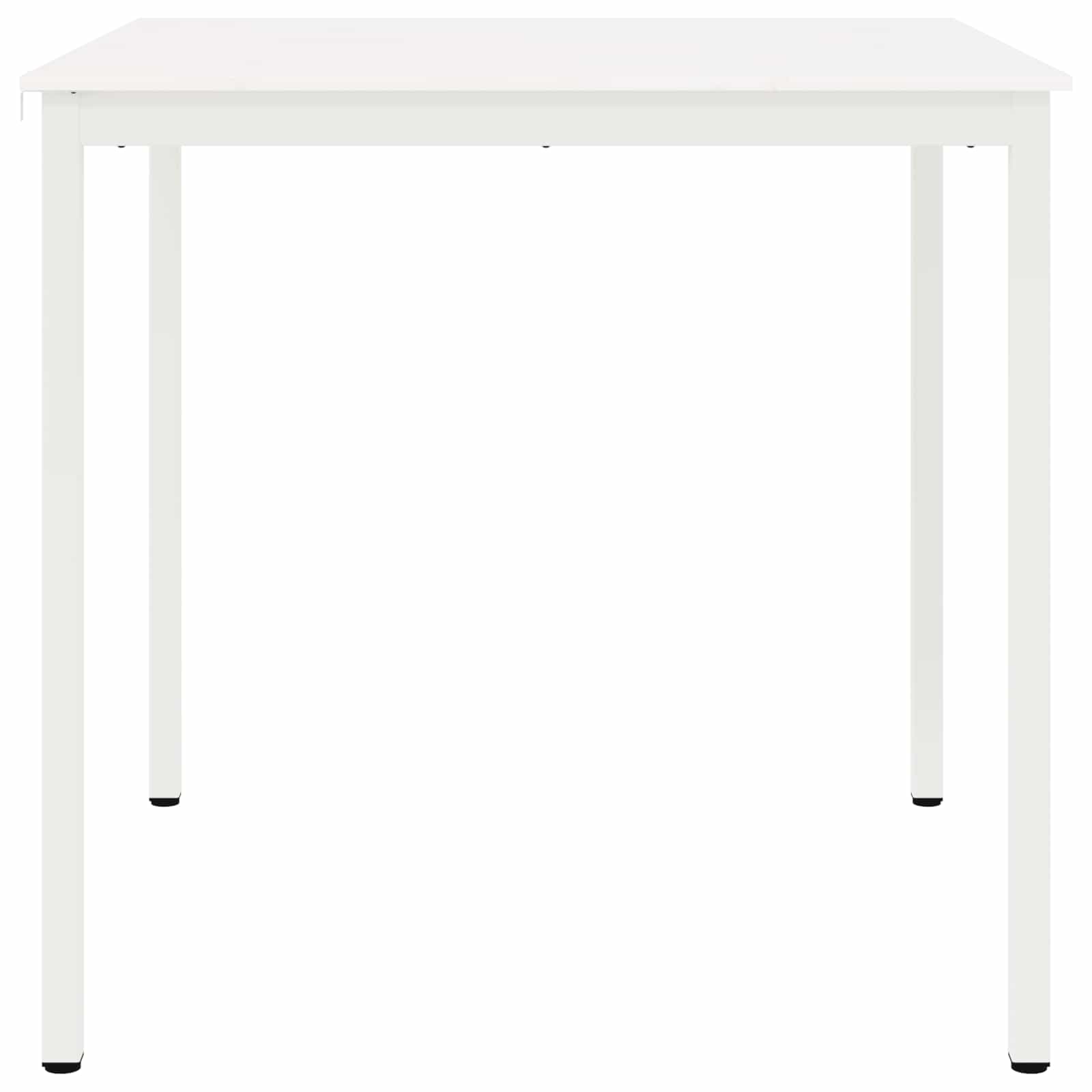 Bar Table White 110 x 110 x 105 cm Solid Pine Wood