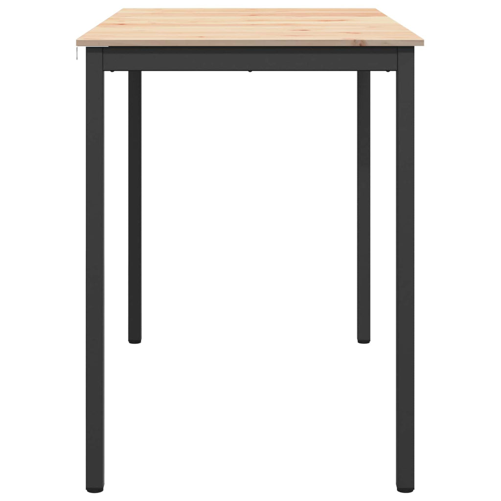 Bar Table Natural 140 x 80 x 105 cm Solid Pine Wood