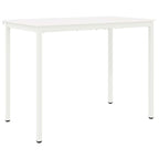Bar Table White 140 x 80 x 105 cm Solid Pine Wood