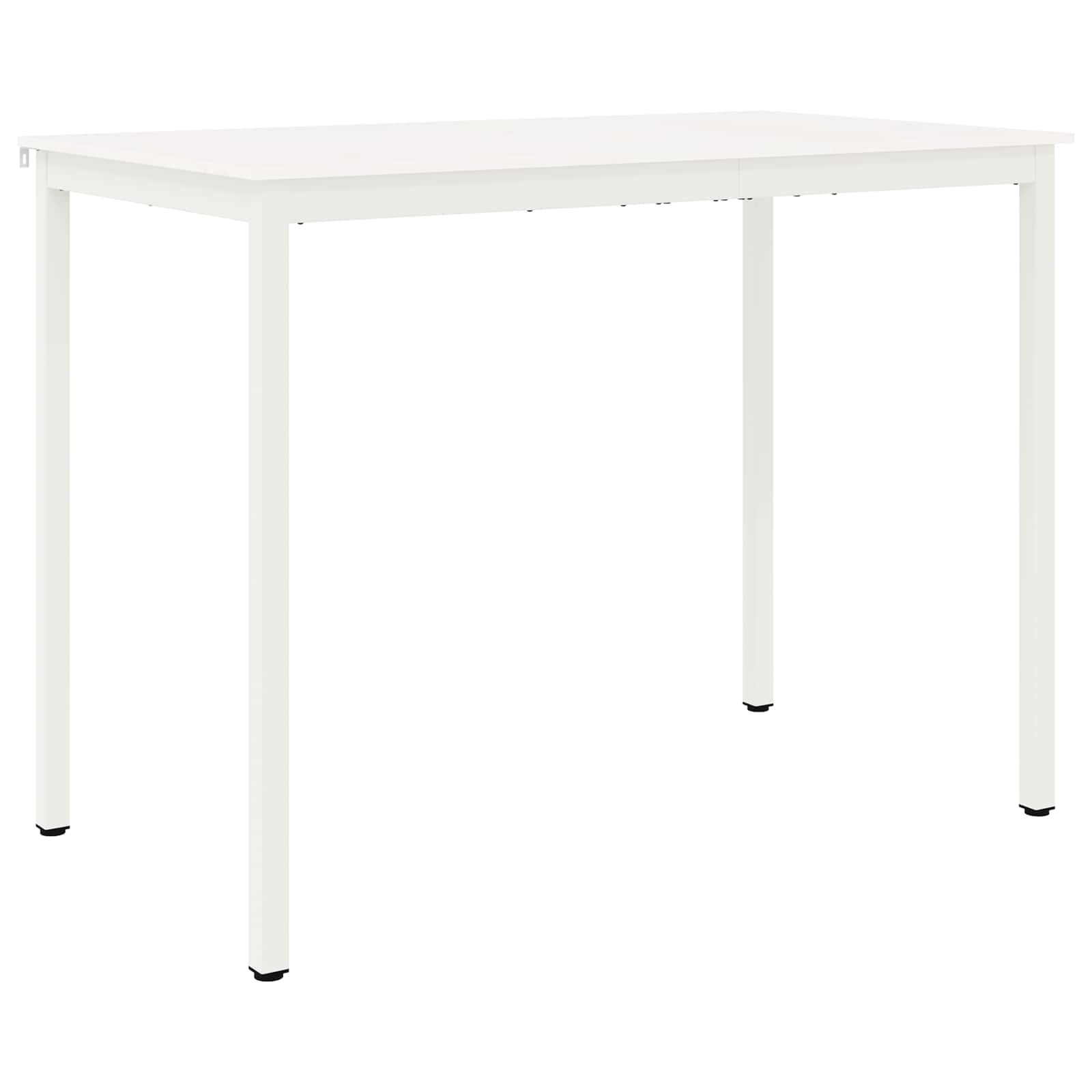 Bar Table White 140 x 80 x 105 cm Solid Pine Wood