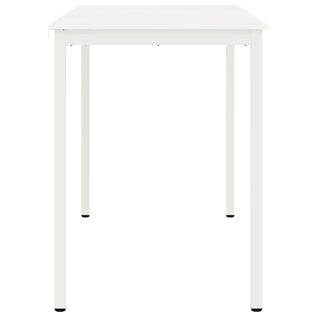 Bar Table White 140 x 80 x 105 cm Solid Pine Wood