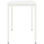 Bar Table White 140 x 80 x 105 cm Solid Pine Wood