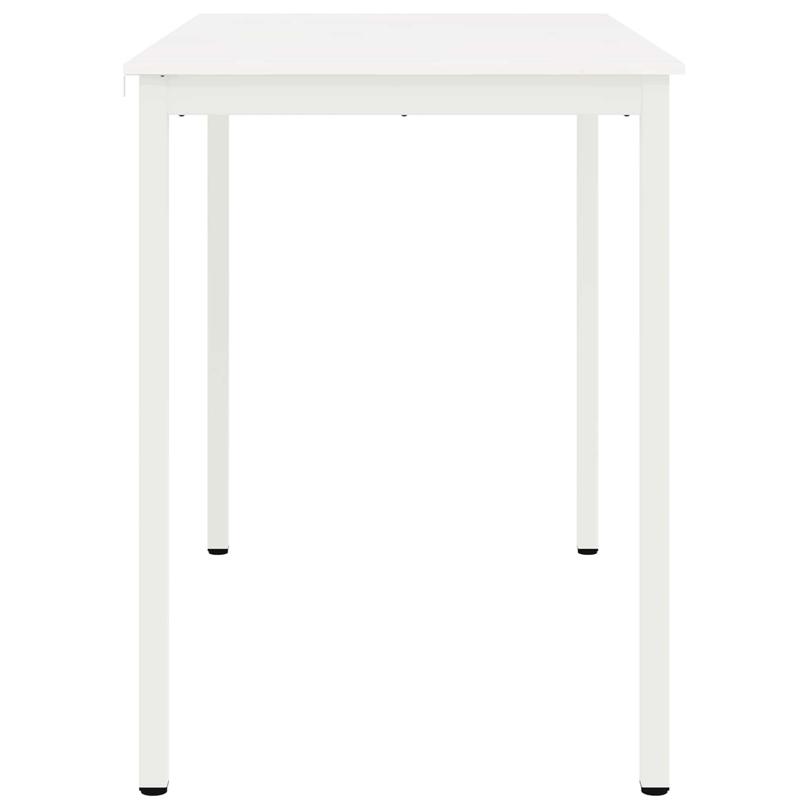 Bar Table White 140 x 80 x 105 cm Solid Pine Wood