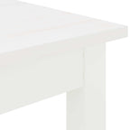 Bar Table White 150 x 80 x 105 cm Solid Pine Wood