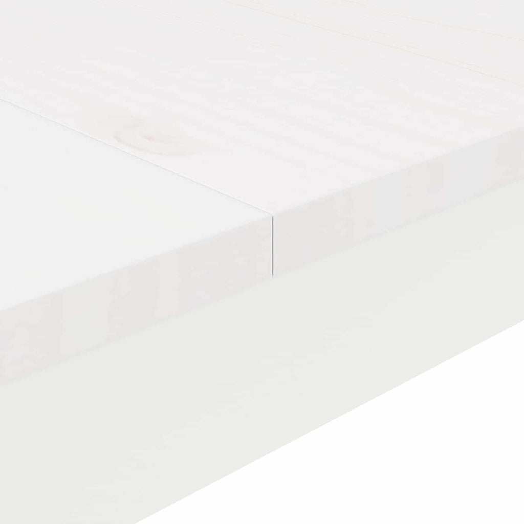Bar Table White 150 x 80 x 105 cm Solid Pine Wood