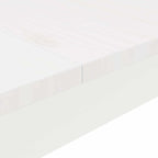 Bar Table White 150 x 80 x 105 cm Solid Pine Wood