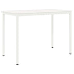 Bar Table White 150 x 80 x 105 cm Solid Pine Wood