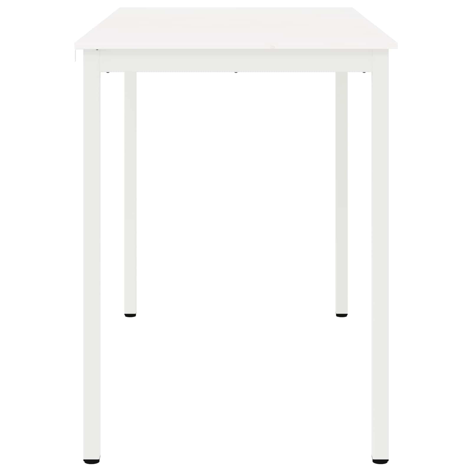 Bar Table White 150 x 80 x 105 cm Solid Pine Wood