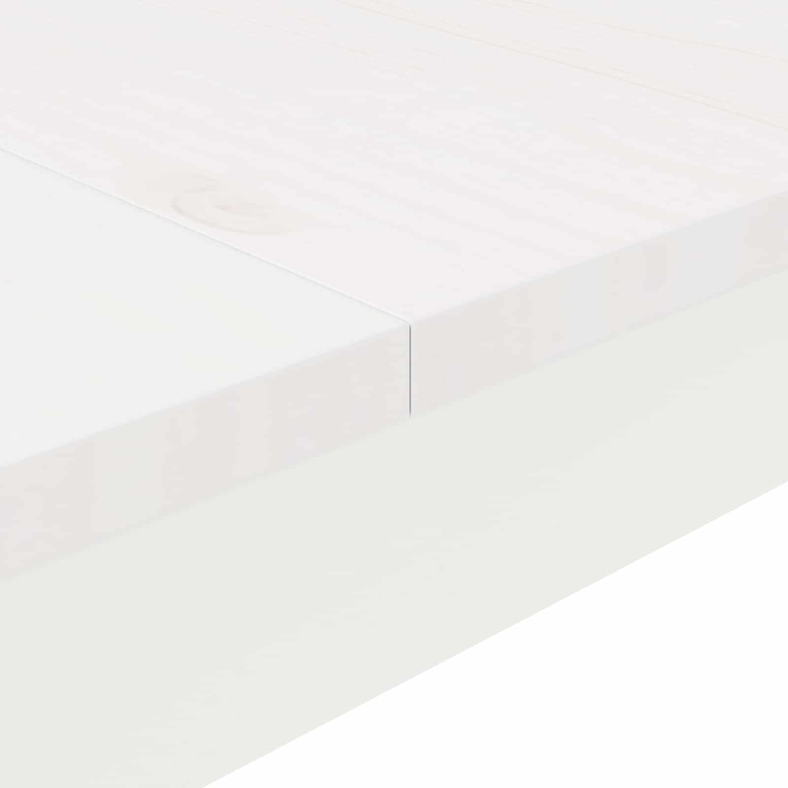 Bar Table White 180 x 90 x 105 cm Solid Pine Wood