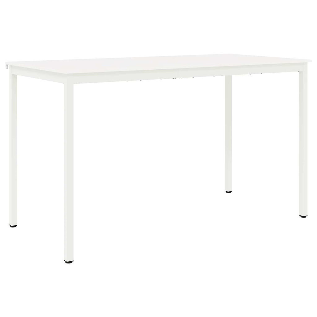 Bar Table White 180 x 90 x 105 cm Solid Pine Wood