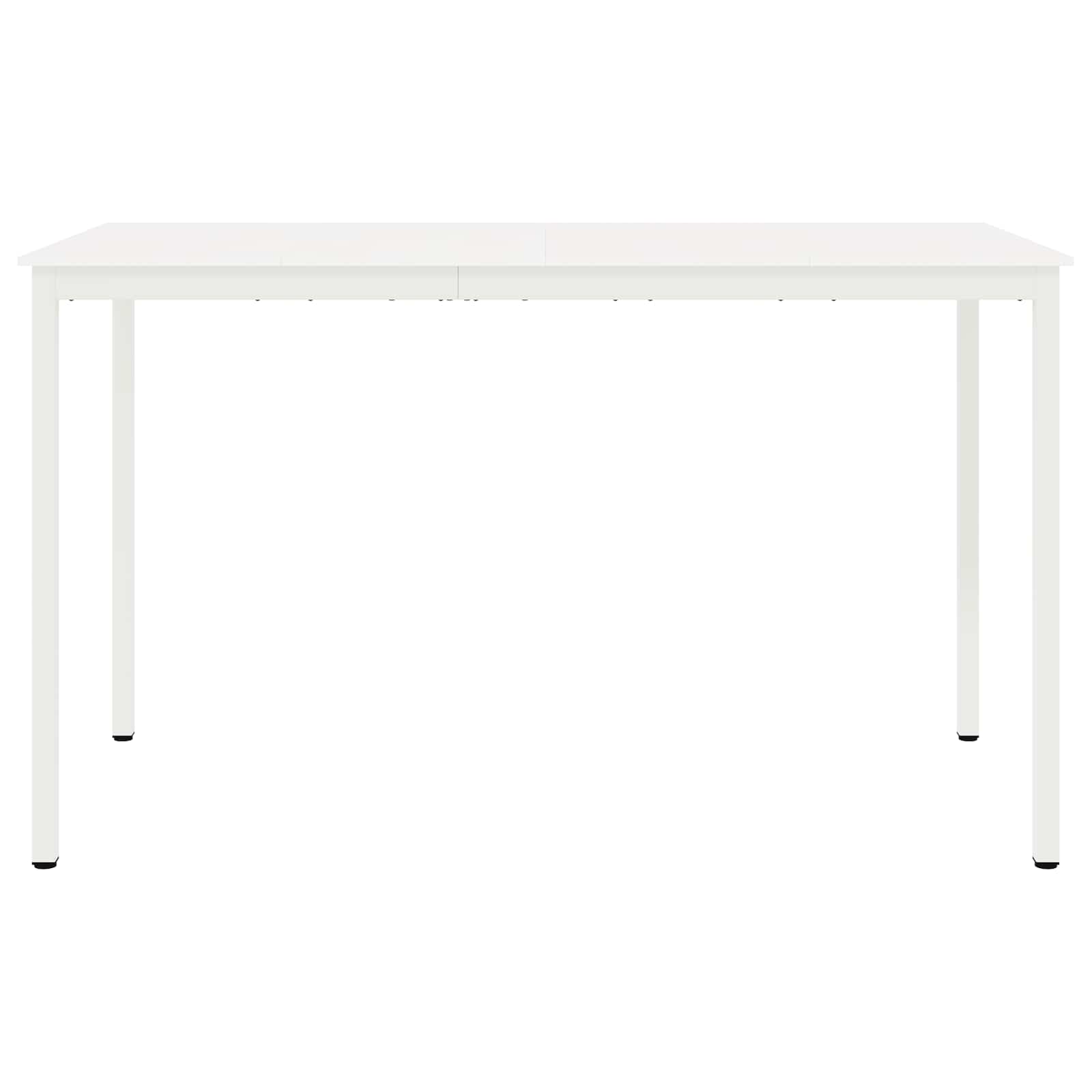 Bar Table White 180 x 90 x 105 cm Solid Pine Wood