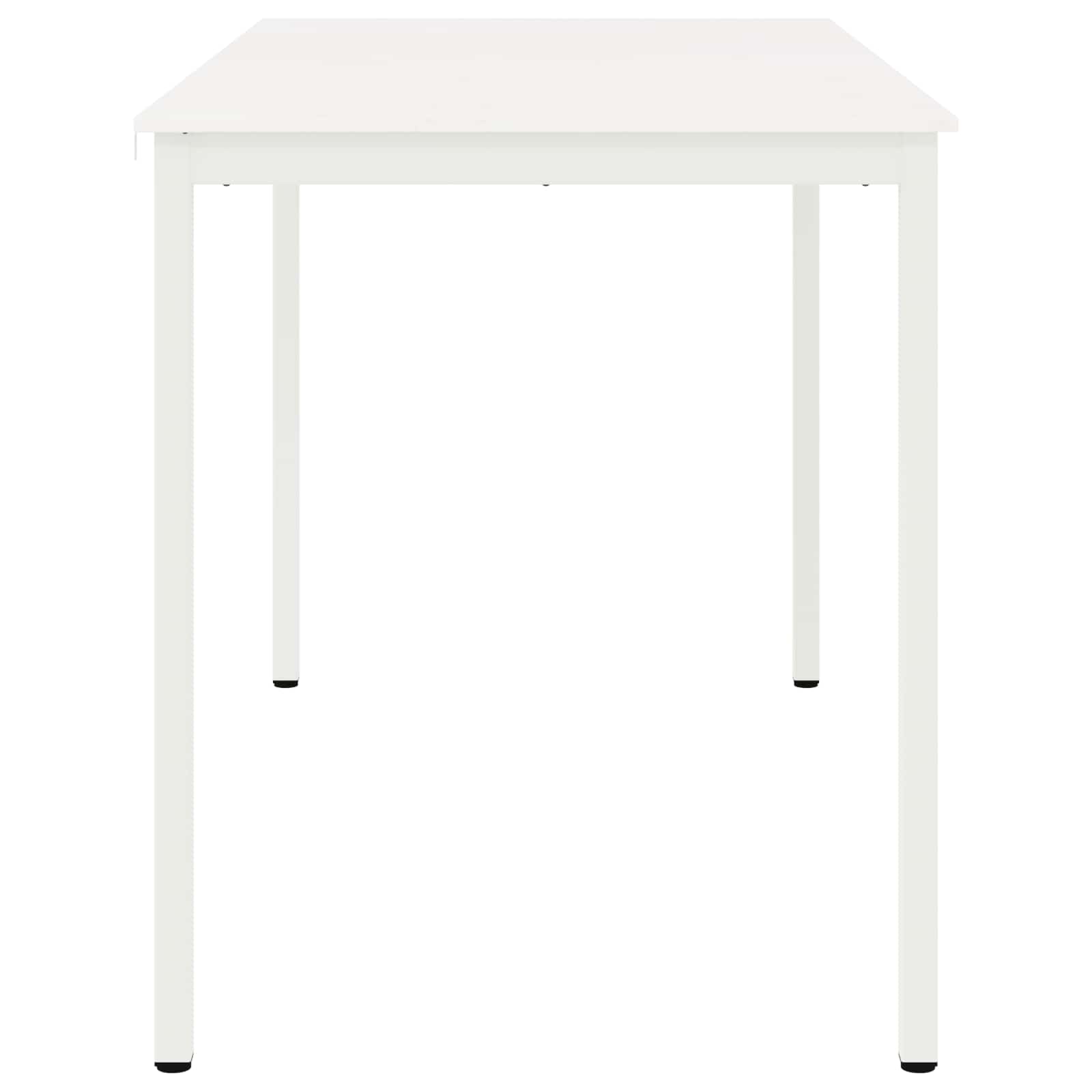 Bar Table White 180 x 90 x 105 cm Solid Pine Wood