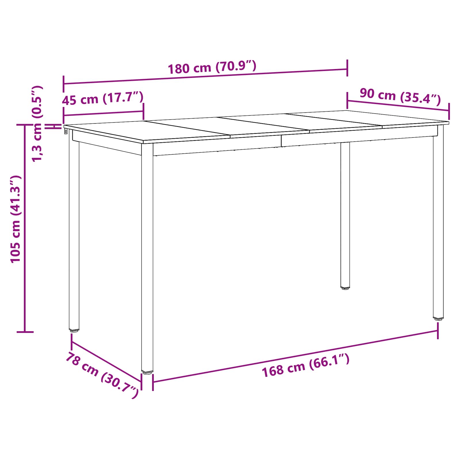 Dining Tables Engineered Wood