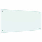 Kitchen Backsplash 2 pcs White 90 x 40 cm Tempered Glass