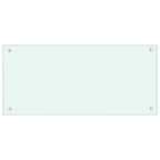 Kitchen Backsplash 2 pcs White 90 x 40 cm Tempered Glass