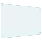 Kitchen Backsplash 2 pcs White 90 x 60 cm Tempered Glass