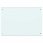 Kitchen Backsplash 2 pcs White 90 x 60 cm Tempered Glass