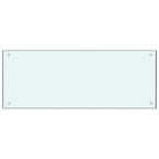 Kitchen Backsplash 2 pcs White 100 x 40 cm Tempered Glass