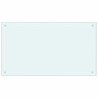 Kitchen Backsplash 2 pcs White 100 x 60 cm Tempered Glass