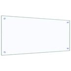 Kitchen Backsplash 2 pcs Transparent 90 x 40 cm Tempered Glass