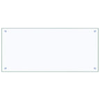 Kitchen Backsplash 2 pcs Transparent 90 x 40 cm Tempered Glass