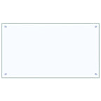 Kitchen Backsplash 2 pcs Transparent 90 x 50 cm Tempered Glass