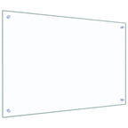 Kitchen Backsplash 2 pcs Transparent 90 x 60 cm Tempered Glass