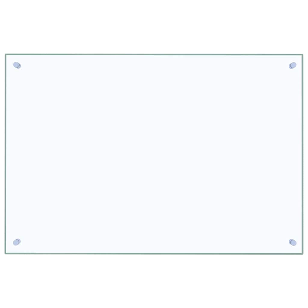 Kitchen Backsplash 2 pcs Transparent 90 x 60 cm Tempered Glass