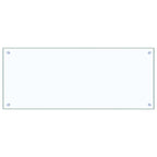 Kitchen Backsplash 2 pcs Transparent 100 x 40 cm Tempered Glass