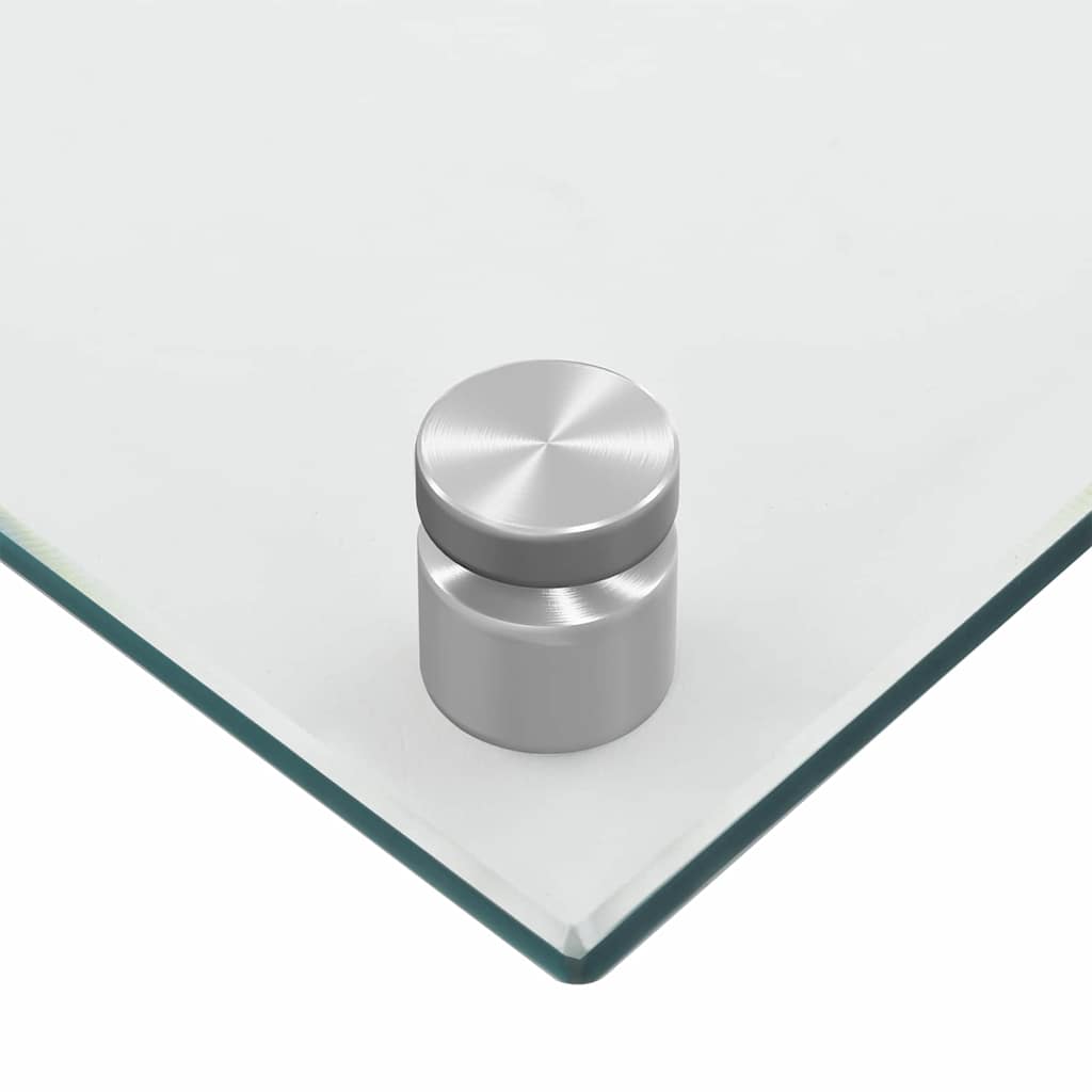 Kitchen Backsplash 2 pcs Transparent 100 x 60 cm Tempered Glass