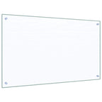 Kitchen Backsplash 2 pcs Transparent 100 x 60 cm Tempered Glass