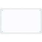 Kitchen Backsplash 2 pcs Transparent 100 x 60 cm Tempered Glass