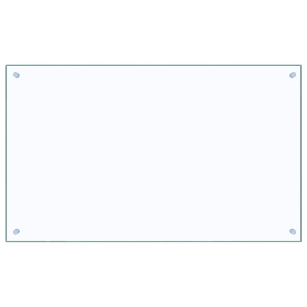 Kitchen Backsplash 2 pcs Transparent 100 x 60 cm Tempered Glass