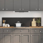Kitchen Backsplash 2 pcs Black 90 x 40 cm Tempered Glass