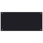 Kitchen Backsplash 2 pcs Black 90 x 40 cm Tempered Glass