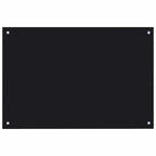 Kitchen Backsplash 2 pcs Black 90 x 60 cm Tempered Glass