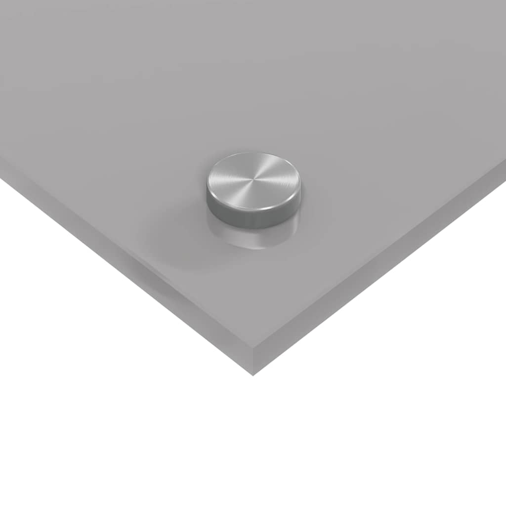 Kitchen Backsplash 2 pcs Light Grey 100 x 50 cm Tempered Glass