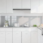 Kitchen Backsplash 2 pcs Light Grey 100 x 50 cm Tempered Glass