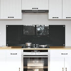 Kitchen Backsplash 2 pcs Dark Grey 70 x 50 cm Tempered Glass